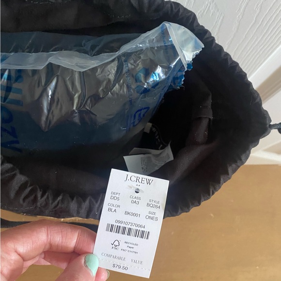 💚SOLD💚J.Crew Raffia straw mini tote bag - Picture 4 of 4